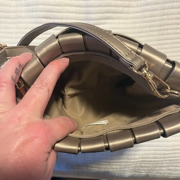 Anthropologie Woven Crossbody Bag in Taupe - Picture 3 of 4